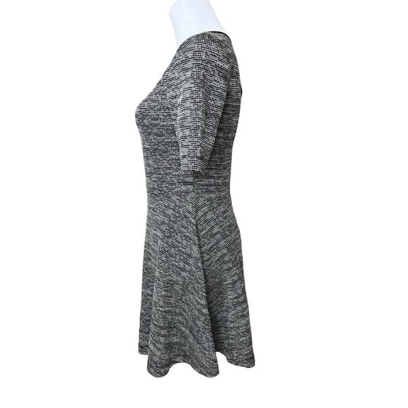 H&M Divided Marled Gray Knit Skate Dress 6 Casual Business Above‎ The Knee - Picture 3 of 12
